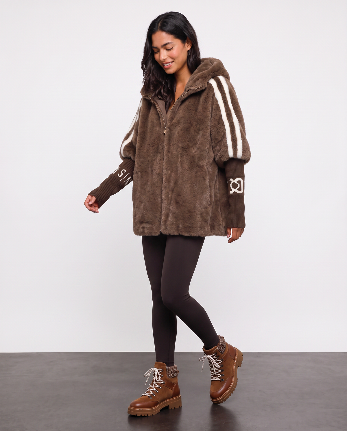 Virelle | Veste Teddy Femme à Capuche