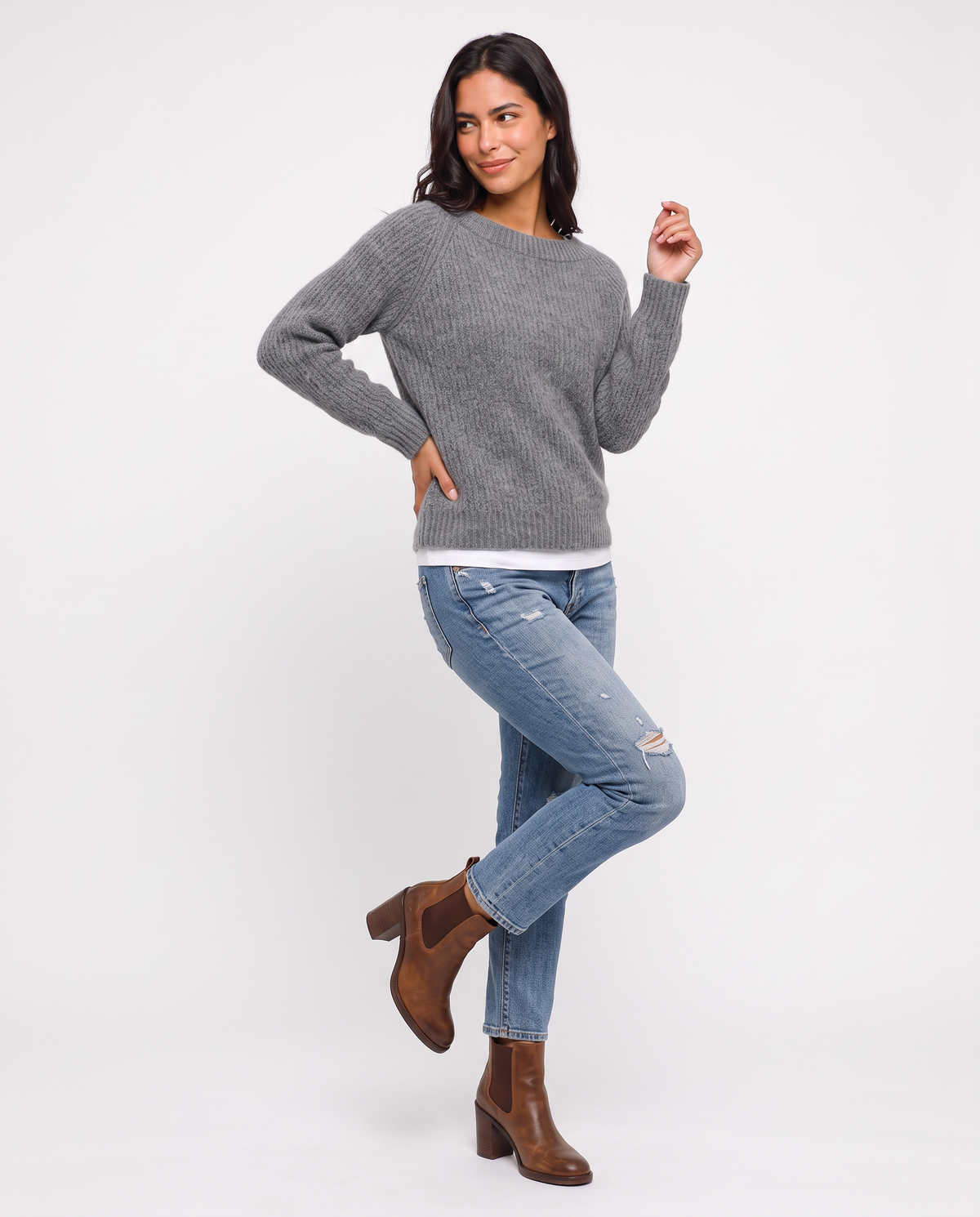Virelle | Pull Femme Uni en Maille Douce
