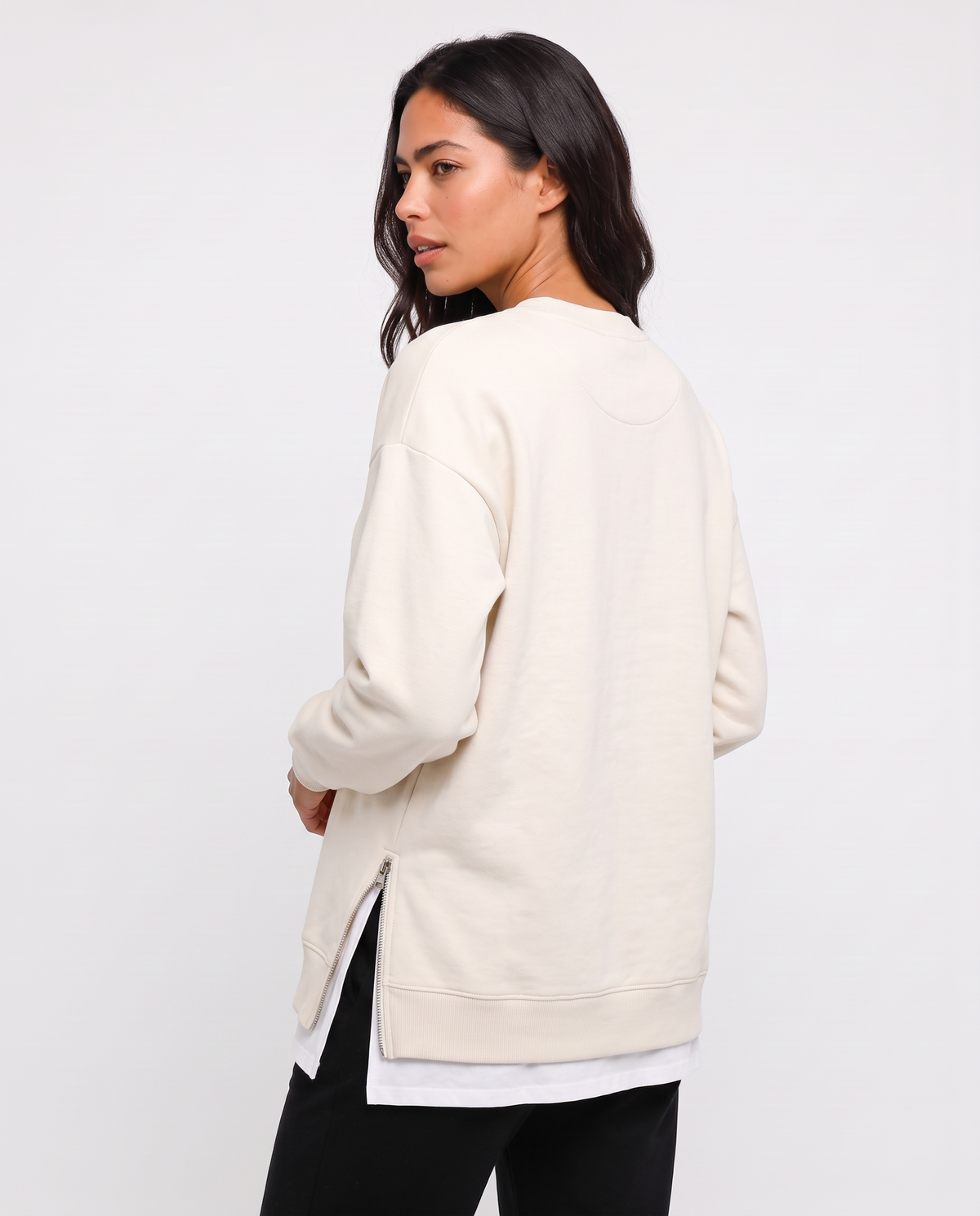 Virelle | Sweat Oversize Femme à Fentes Zippées