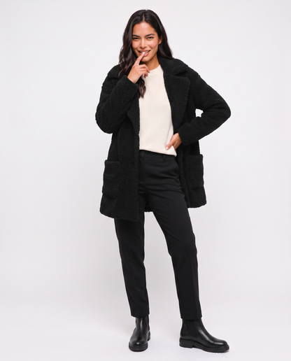 Virelle | Manteau Teddy Femme Boutonné