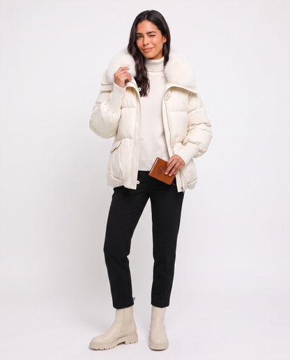 Virelle | Doudoune Femme Col Fourrure