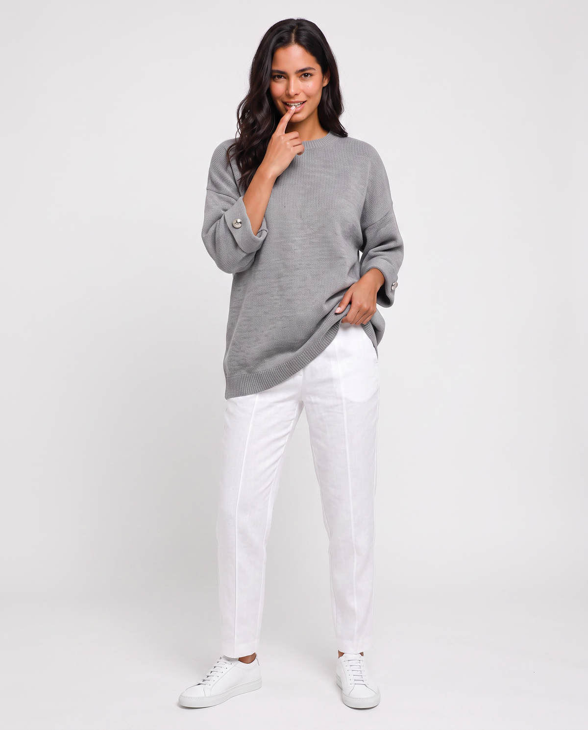 Virelle | Pull Oversize Femme à Boutons