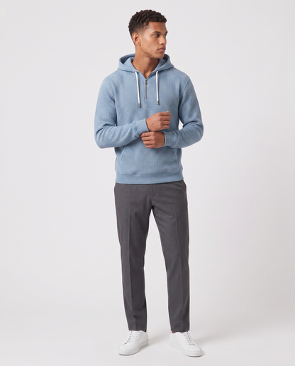 Virelle | Sweat Gaufré à Capuche Homme