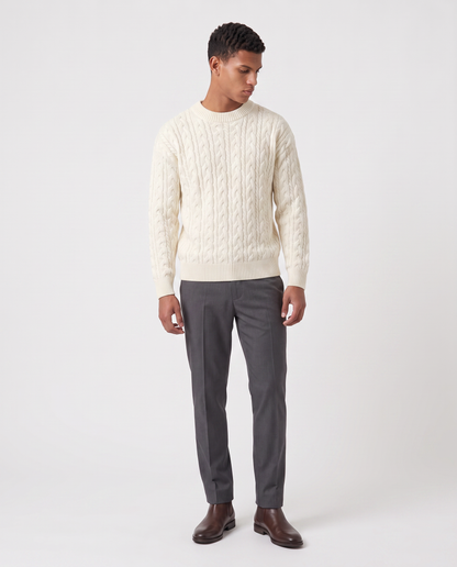 Virelle | Pull Homme en Maille Torsadée