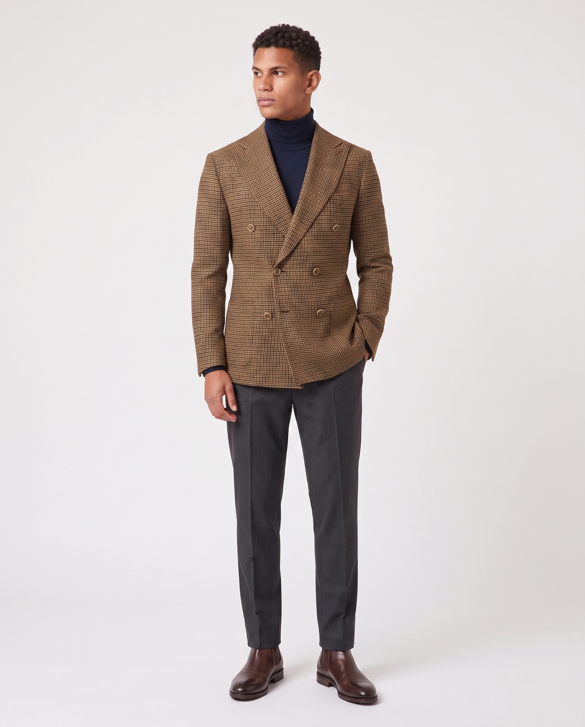 Virelle | Blazer Croisé Homme en Tweed