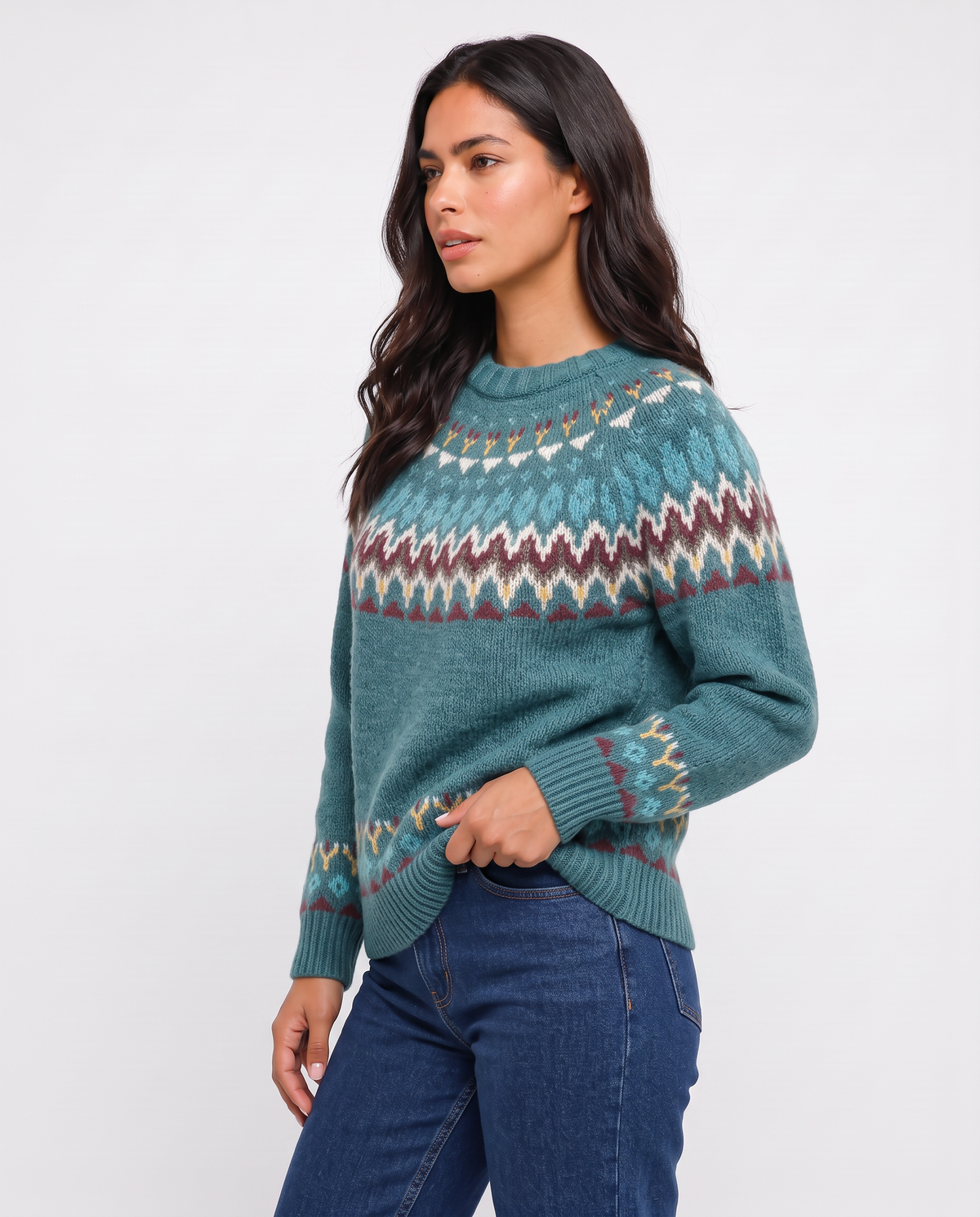 Virelle | Pull Femme à Motif Nordique