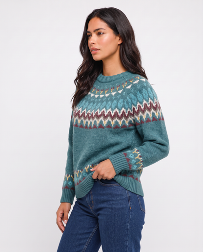 Virelle | Pull Femme à Motif Nordique