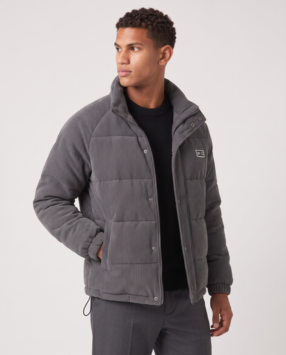 Virelle | Veste Homme Matelassée en Velours Côtelé