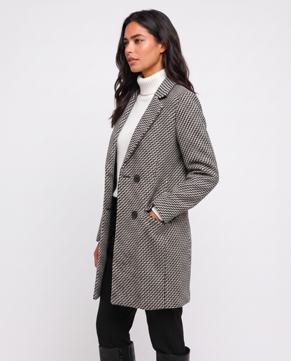 Virelle | Manteau Pied-de-Poule Femme