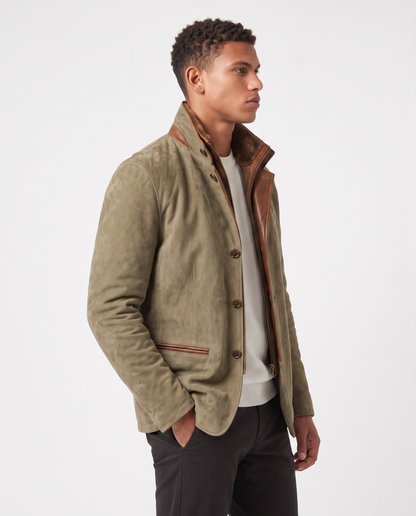 Virelle | Veste Homme en Daim