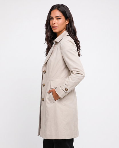 Virelle | Trench Court Femme à Revers