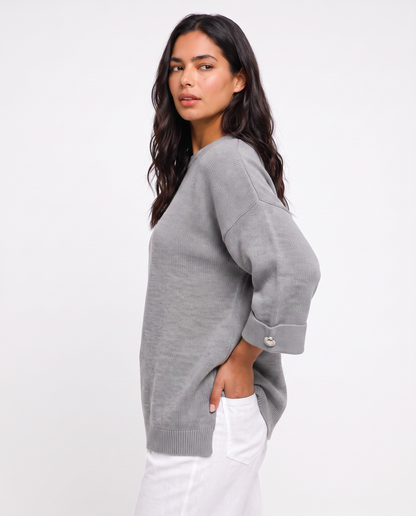 Virelle | Pull Oversize Femme à Boutons