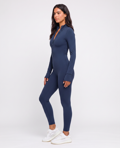 Virelle | Combinaison Femme Manches Longues Demi-Zip