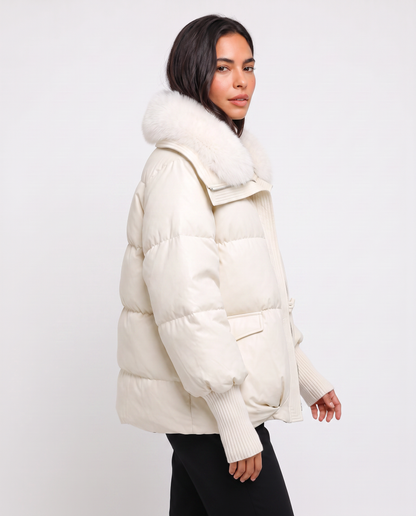 Virelle | Doudoune Femme Col Fourrure