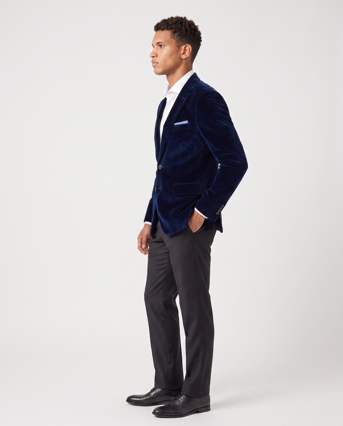 Virelle | Blazer Homme Ajusté en Velours