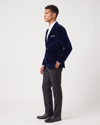 Virelle | Blazer Homme Ajusté en Velours