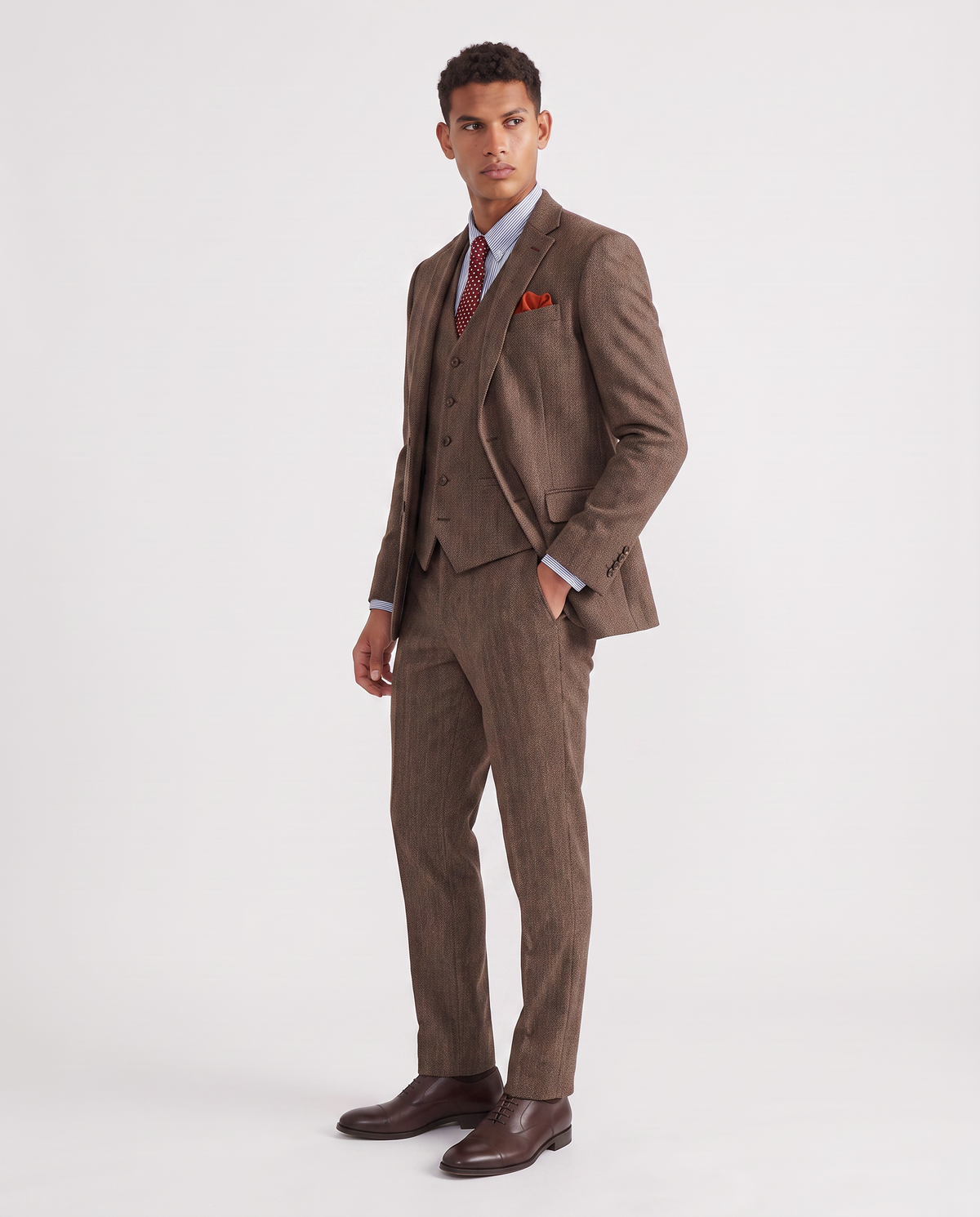 Virelle | Costume Homme 3 Pièces à Chevrons