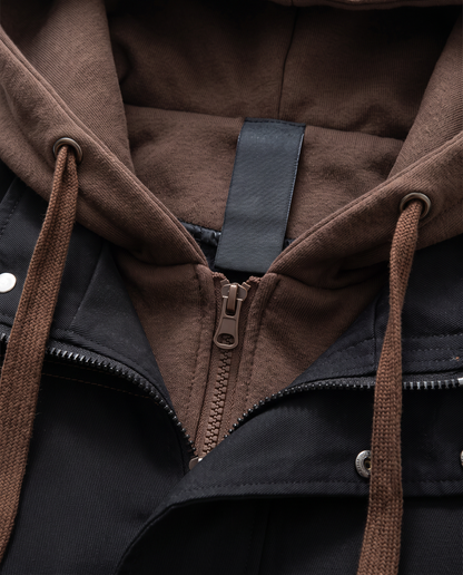 Virelle | Veste Homme à Capuche Bicolore