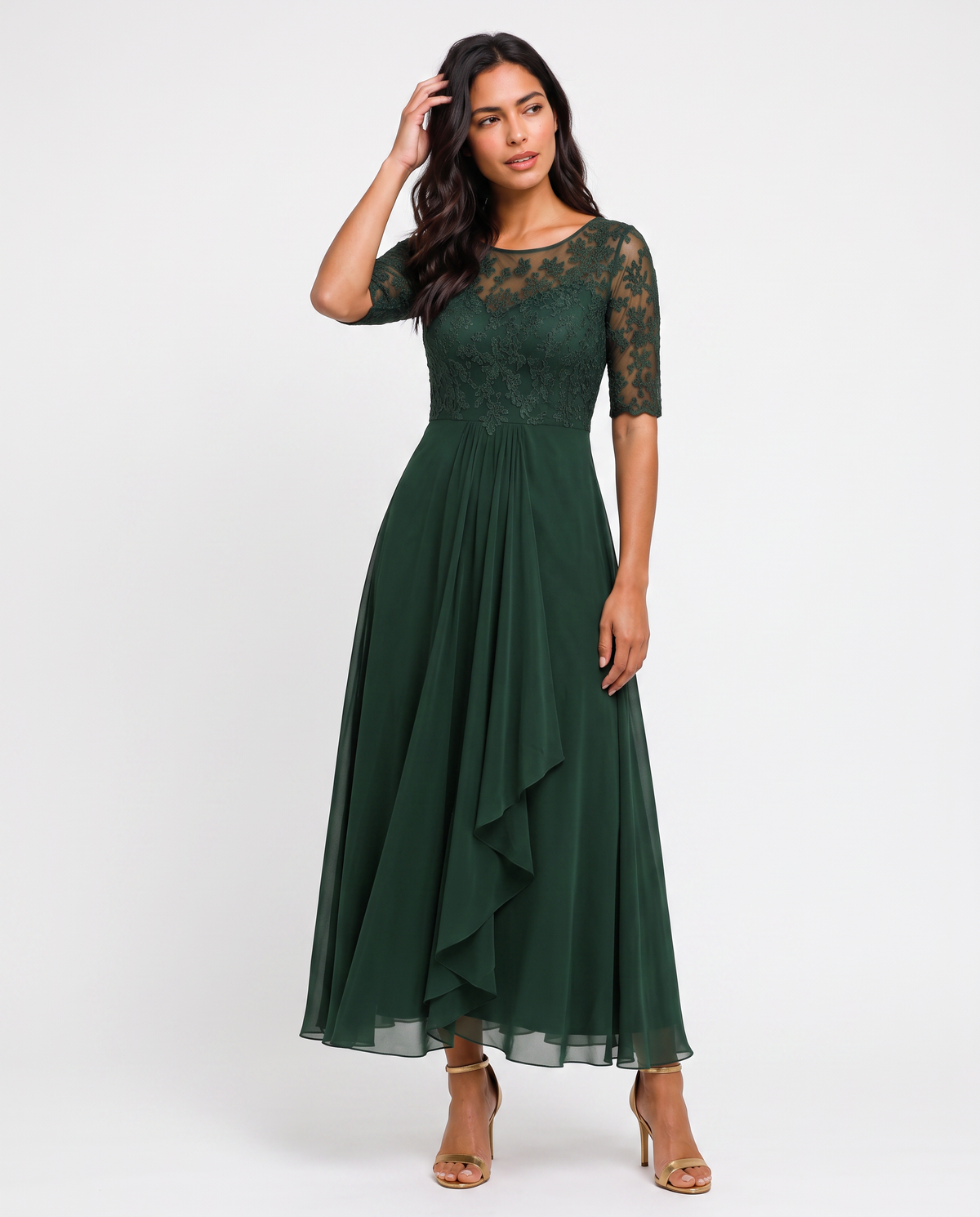 Virelle | Robe Élégante Femme en Dentelle
