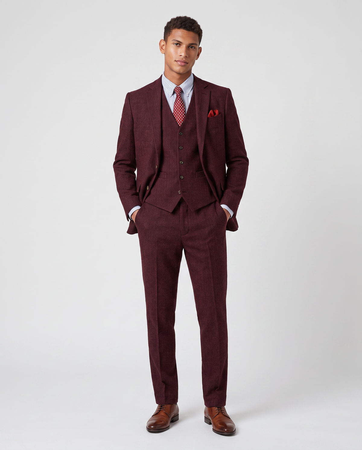Virelle | Costume Homme 3 Pièces à Chevrons