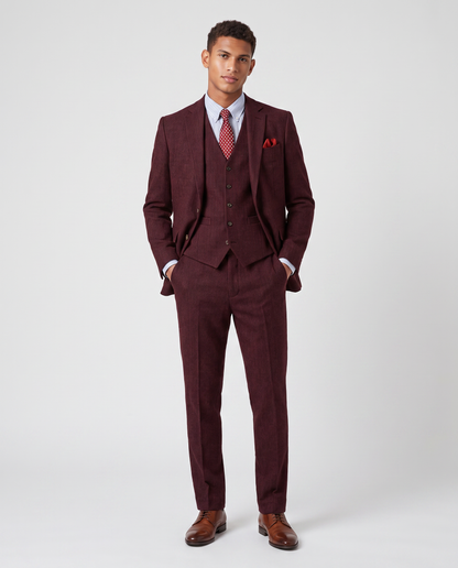 Virelle | Costume Homme 3 Pièces à Chevrons