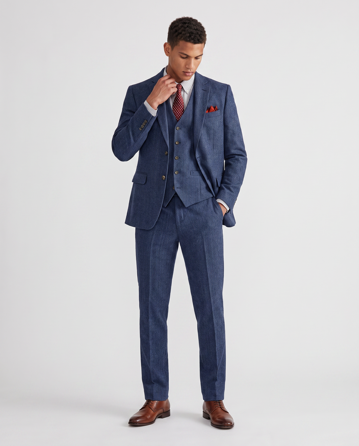 Virelle | Costume Homme 3 Pièces à Chevrons
