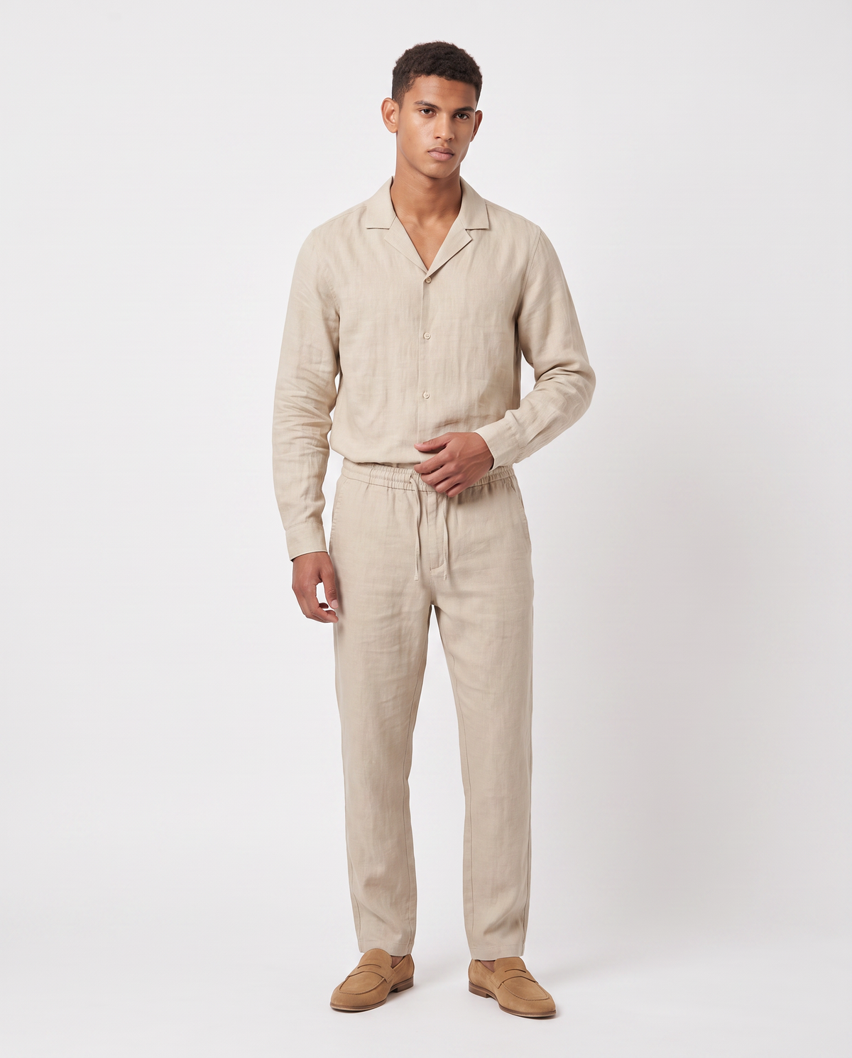 Virelle | Ensemble Lin Beige Homme