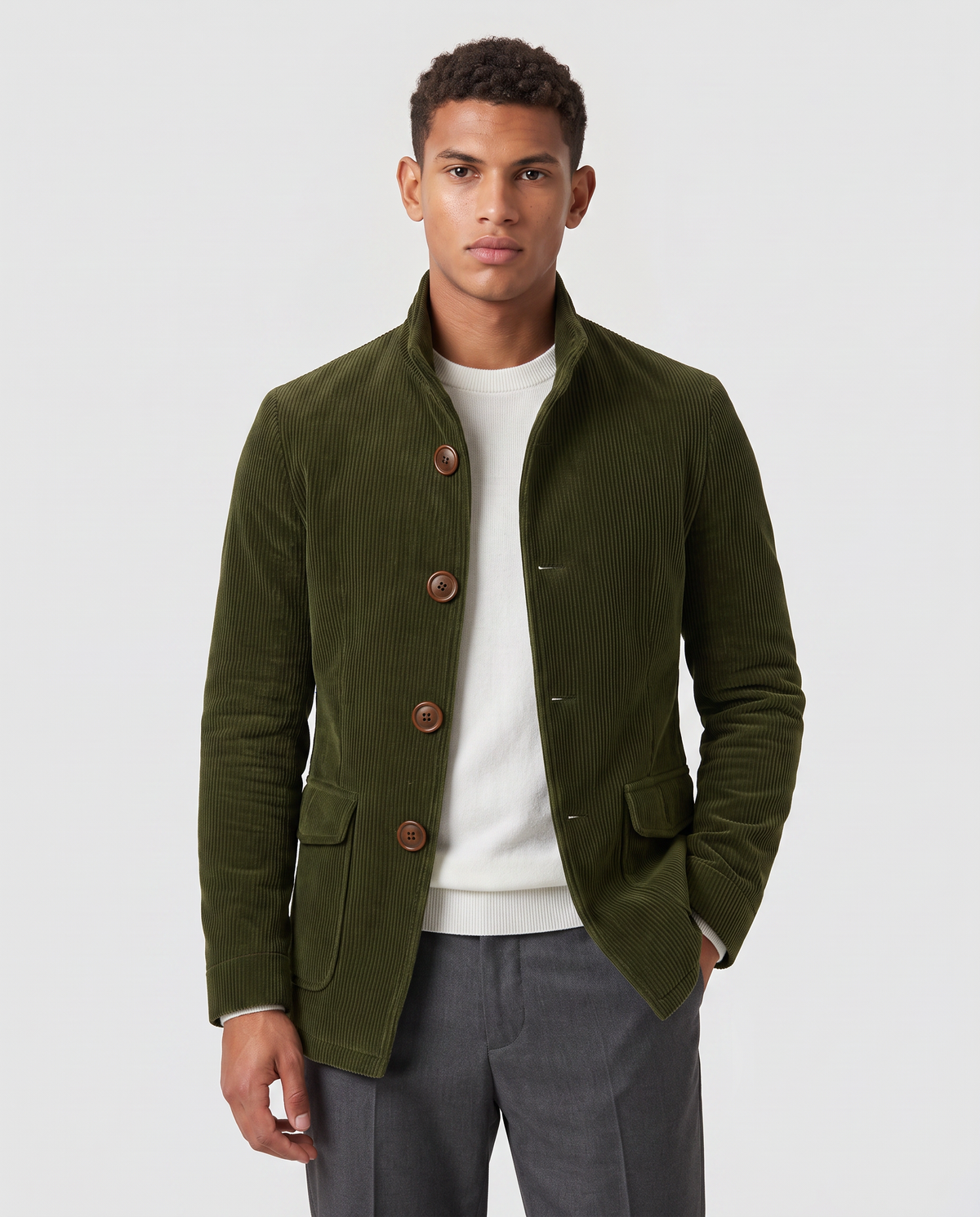 Virelle | Blazer Homme Col Montant