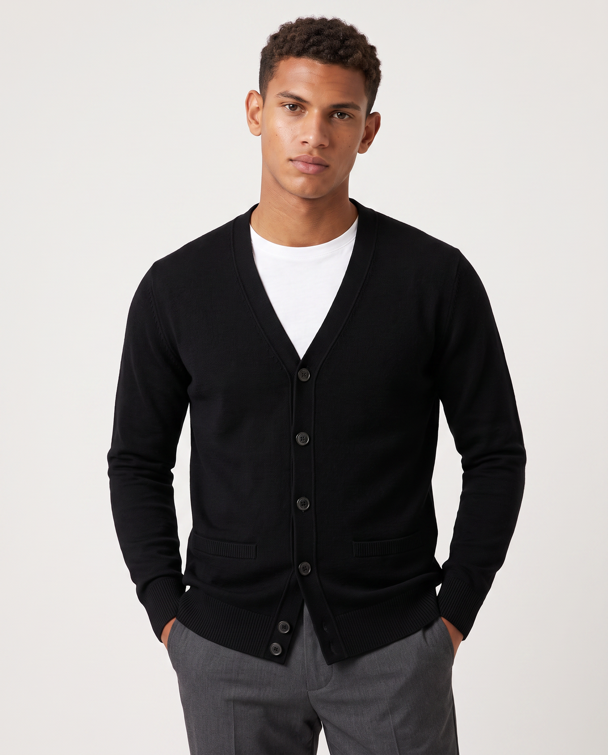 Virelle | Cardigan Homme Col V Boutonné