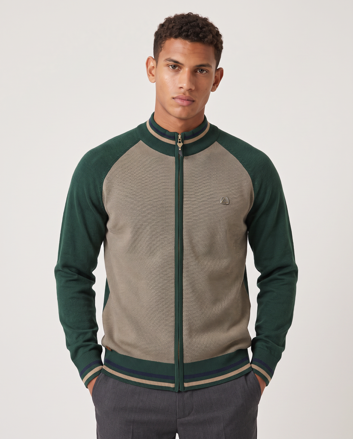 Virelle | Cardigan Homme Zippé en Coton