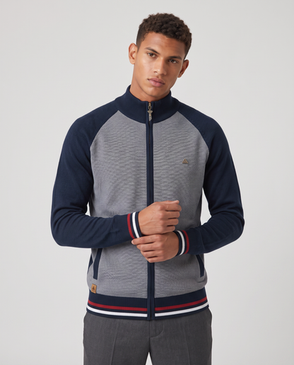 Virelle | Cardigan Homme Zippé en Coton