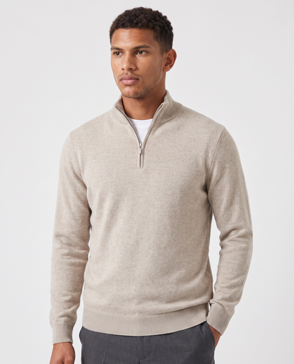 Virelle | Pull Homme à Col Montant Demi-Zip