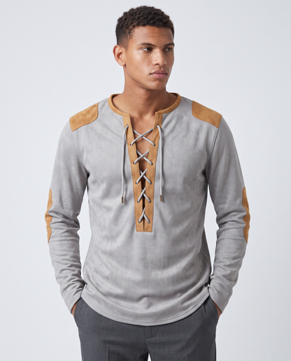 Virelle | Chemise Homme à Lacets Manches Longues