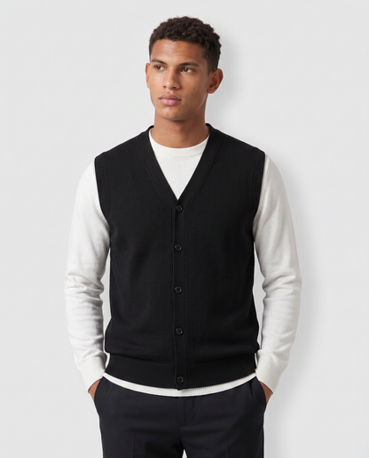 Virelle | Pull Sans Manches Homme Col V