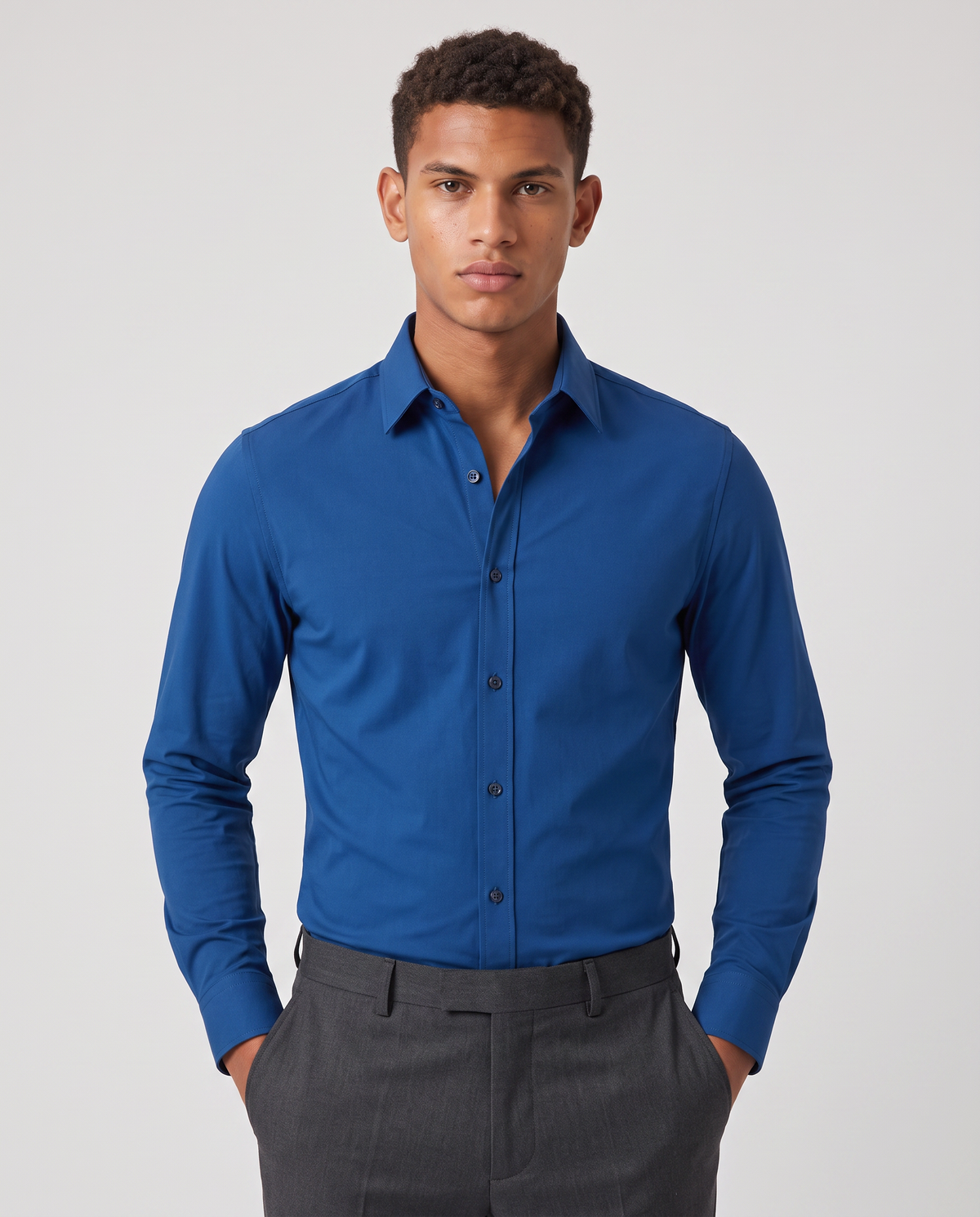 Virelle | Chemise Homme Extensible à Manches Longues