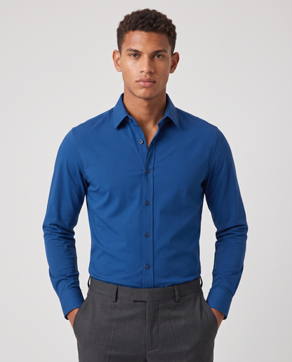 Virelle | Chemise Homme Extensible à Manches Longues