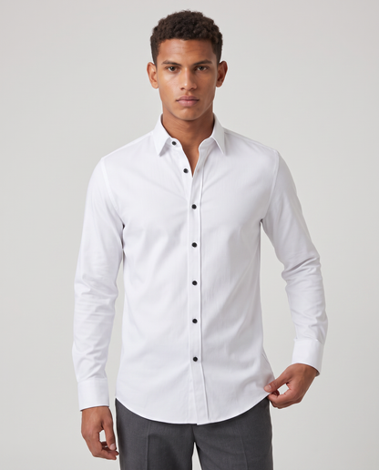 Virelle | Chemise Homme Extensible à Manches Longues