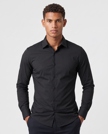 Virelle | Chemise Homme Extensible à Manches Longues