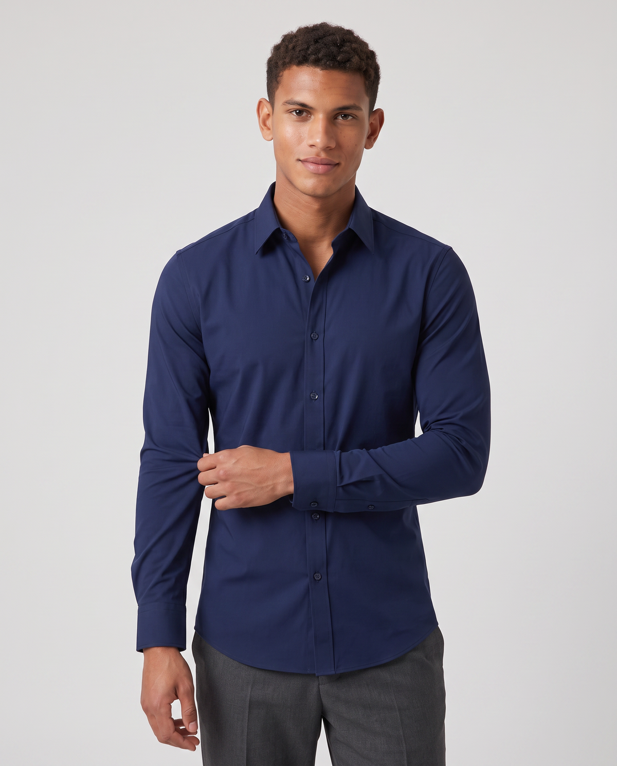 Virelle | Chemise Homme Extensible à Manches Longues