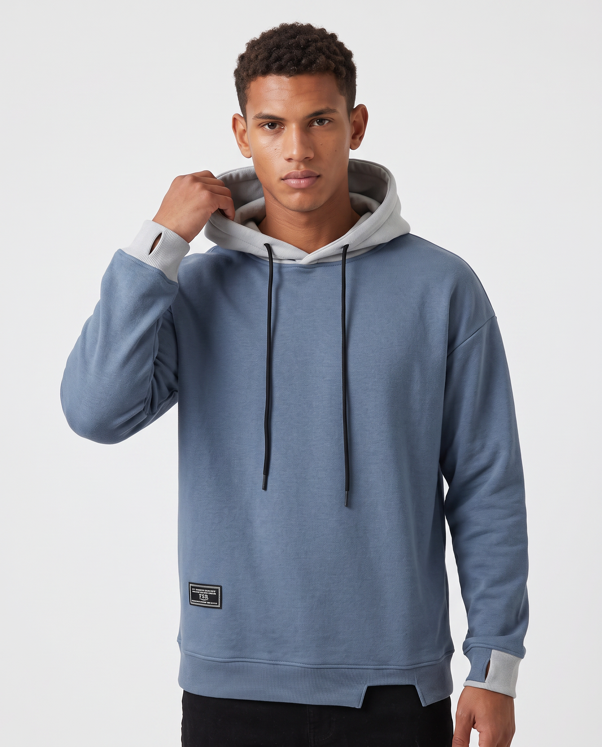 Virelle | Sweat à Capuche Homme Bicolore