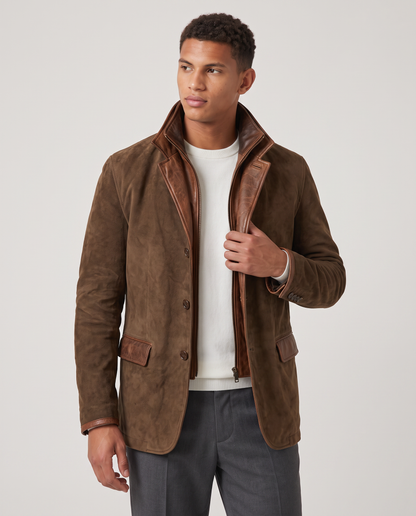 Virelle | Veste Homme en Daim