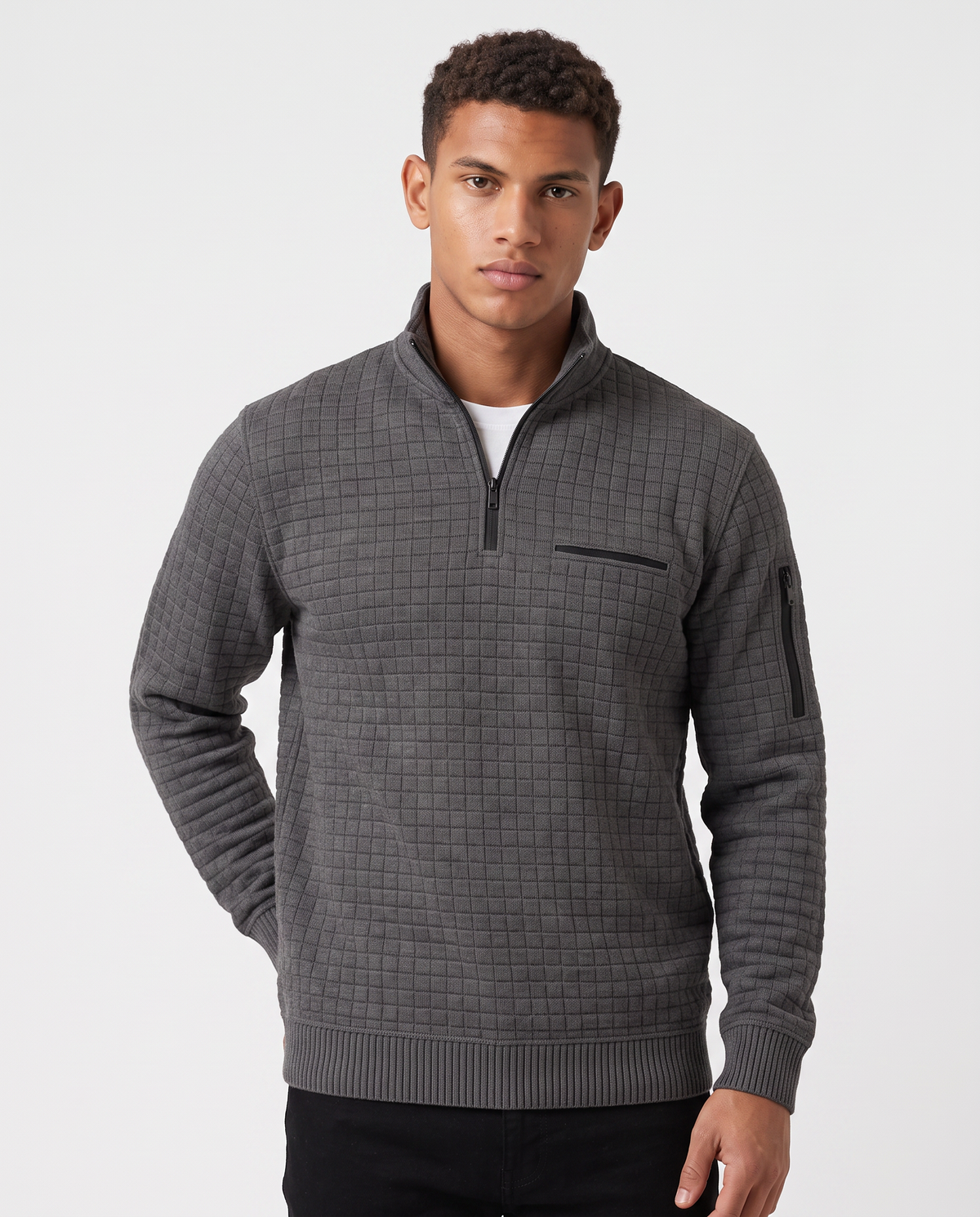 Virelle | Pull Homme en Maille Gaufrée