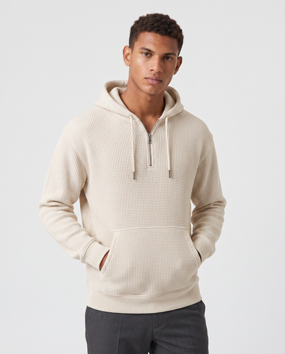 Virelle | Sweat Gaufré à Capuche Homme