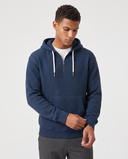 Virelle | Sweat Gaufré à Capuche Homme