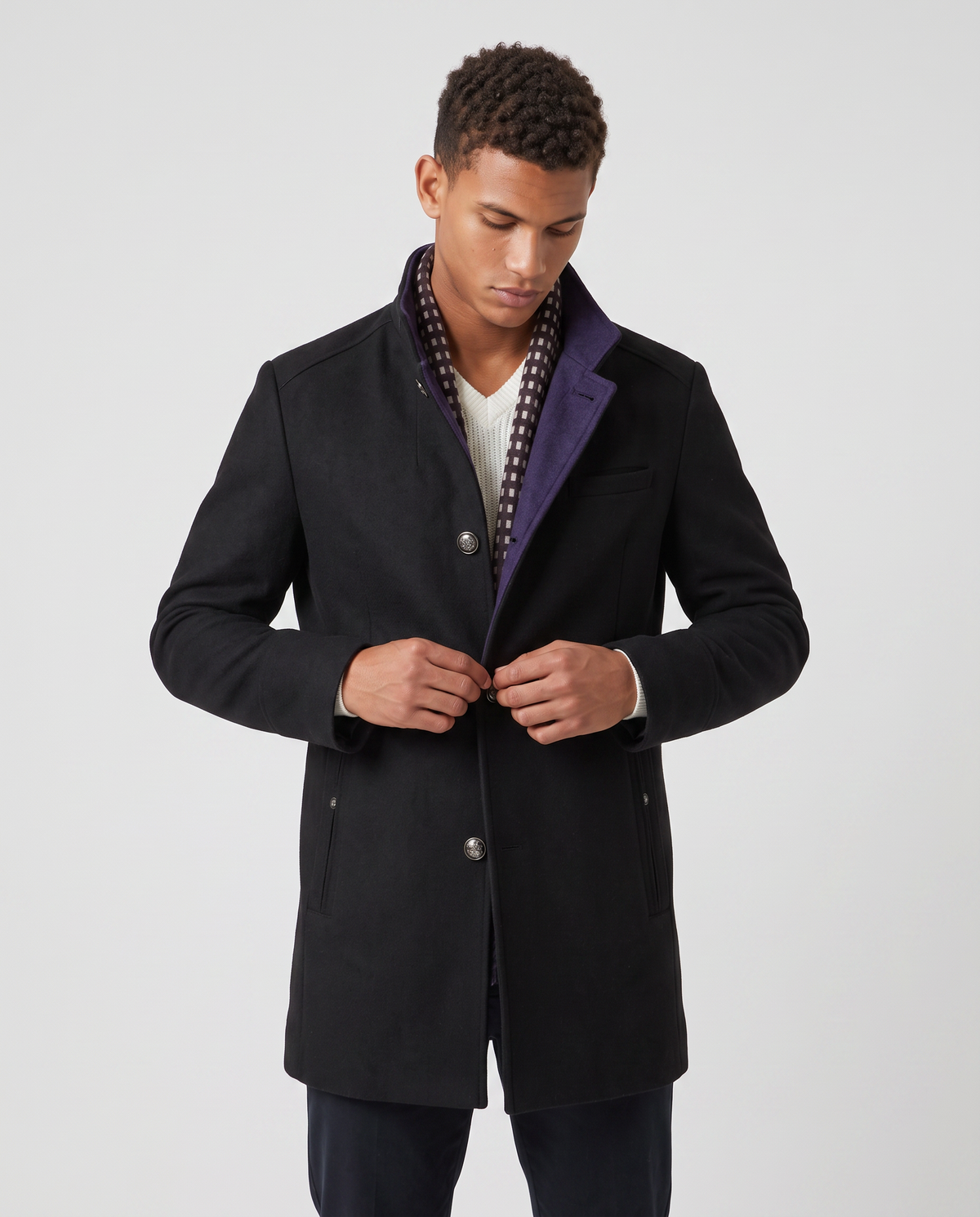 Virelle | Manteau Homme Hiver à Col Montant