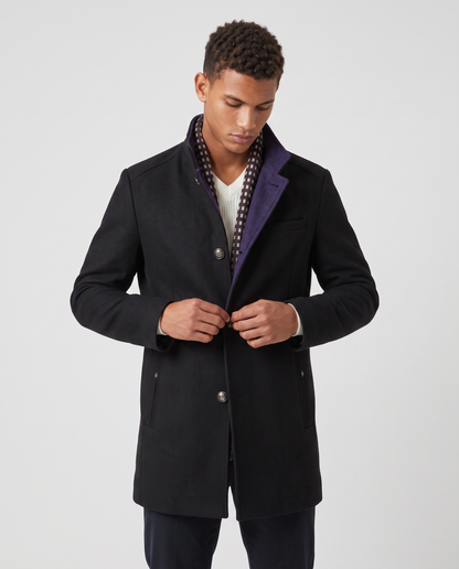 Virelle | Manteau Homme Hiver à Col Montant