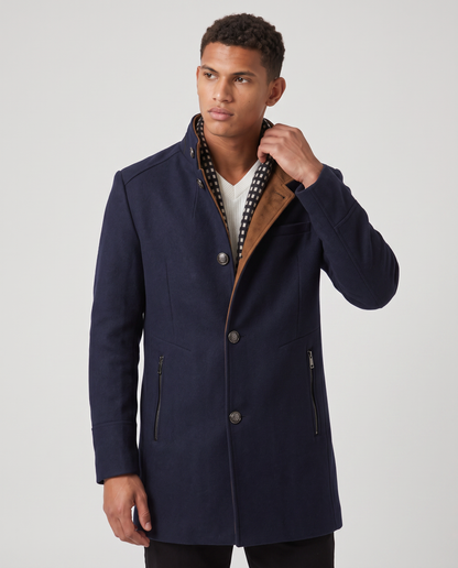 Virelle | Manteau Homme Hiver à Col Montant