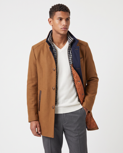 Virelle | Manteau Homme Hiver à Col Montant