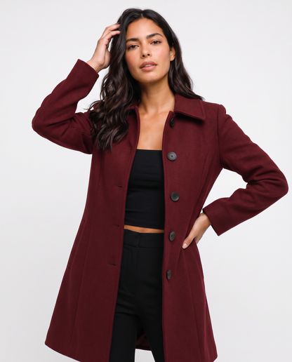 Virelle | Manteau Femme Cintré à Boutons