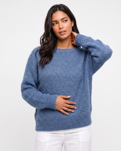 Virelle | Pull Femme Uni en Maille Douce